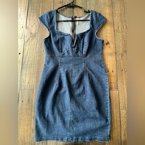 Free People denim mini dress size xs